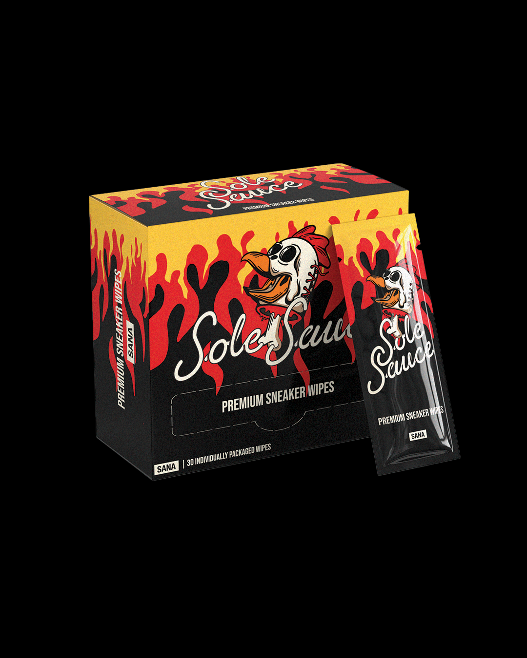 SOLE SAUCE WIPES BOX - 30 COUNT